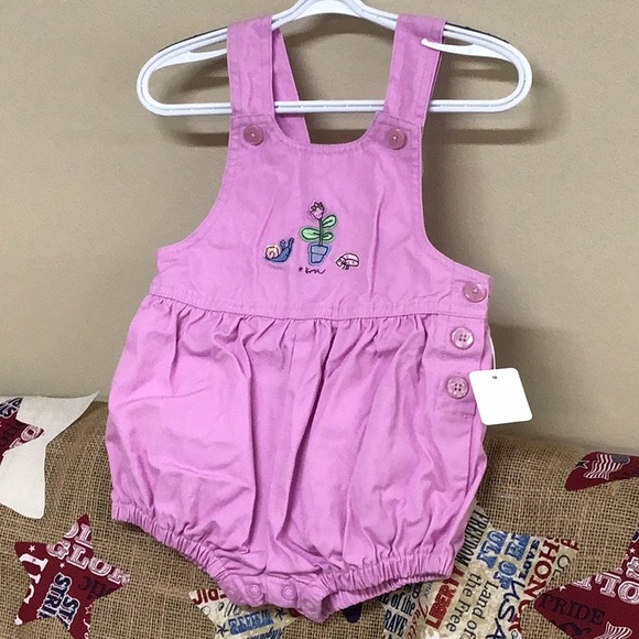 Carter’s Romper Girls 18-24 Months Lavender Embroidered Appliqué Front - Picture 7 of 11